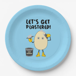 Let's Get Plastered  Paper Plate