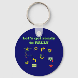 Let's Get Ready To Rally Keychain