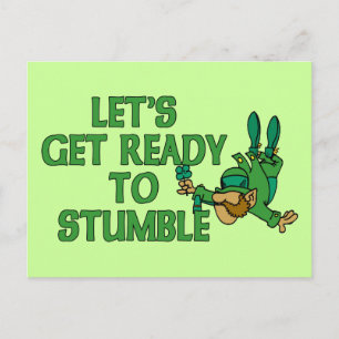 Let's Get Ready To Stumble Postcard