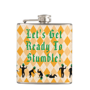 Let's get ready to stumble! St. Patrick's Day Hip Flask