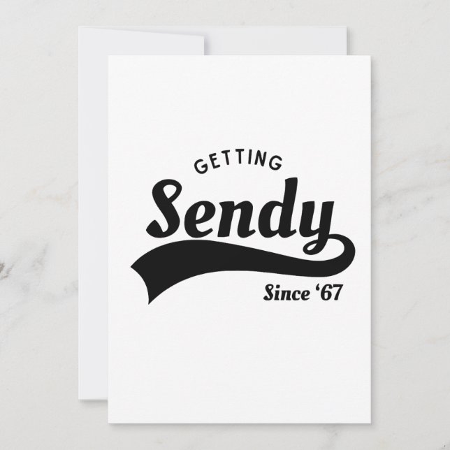 Let's Get Sendy Mason 67 Meme Vintage  Invitation (Front)