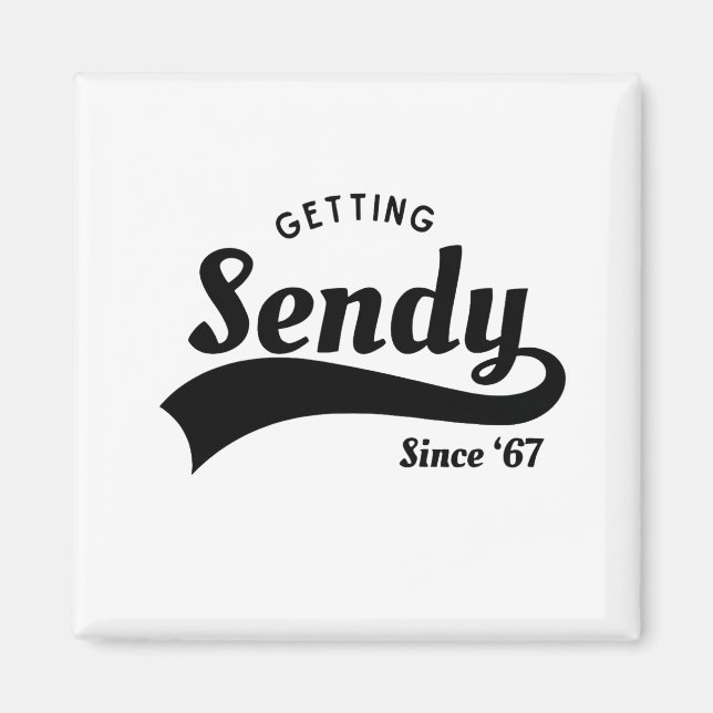 Let's Get Sendy Mason 67 Meme Vintage  Magnet (Front)