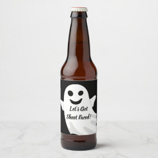 Let's Get Sheet Faced! Beer Bottle Label
