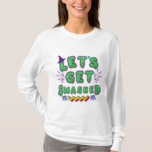 Let's Get Smashed Halloween Party Design T-Shirt