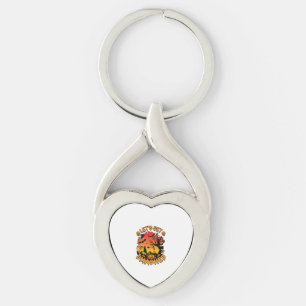 Lets Get Smashed Halloween Pumpkin Spooky Tree Bat Keychain