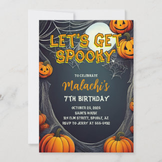 Let's Get Spooky Birthday Invitation