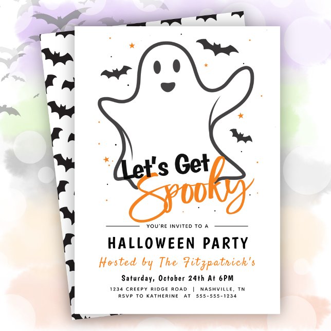 Let's Get Spooky Halloween Party  Invitation (Let's Get Spooky Halloween Party Invitation)