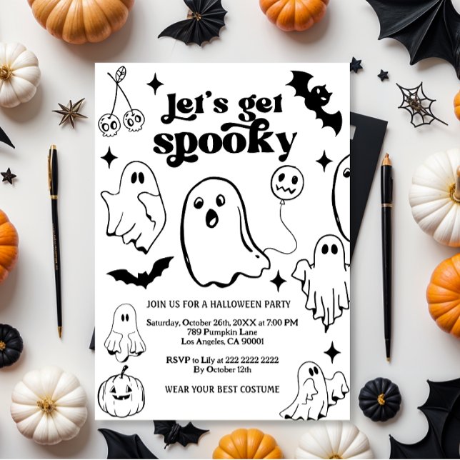  Let's Get Spooky,Halloween party Invitation (Creator Uploaded)
