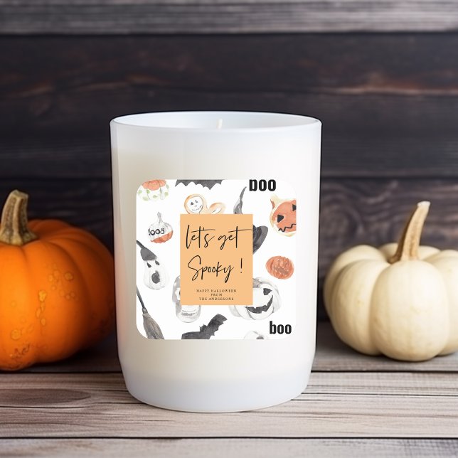 Let's get Spooky | Halloween Party |  Square Sticker (Creator Uploaded)
