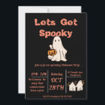 Lets Get Spooky! Invitation<br><div class="desc">Get ready, it's spooky season! Let all of your guests know that you have something exciting coming with this cute Lets Get Spooky invite</div>
