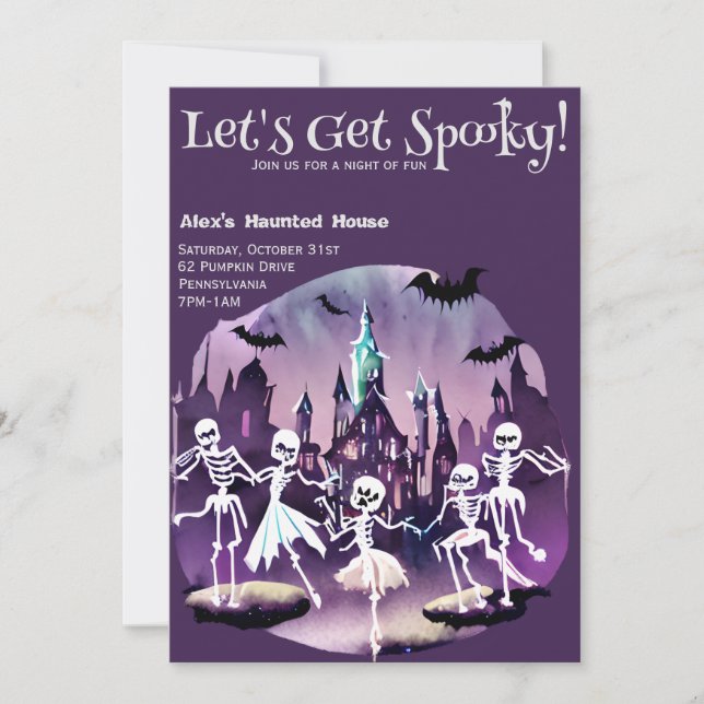 Lets Get Spooky Invitation (Front)