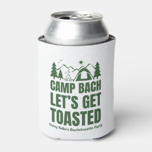 Let's Get Toasted Bachelorette Green Can Cooler