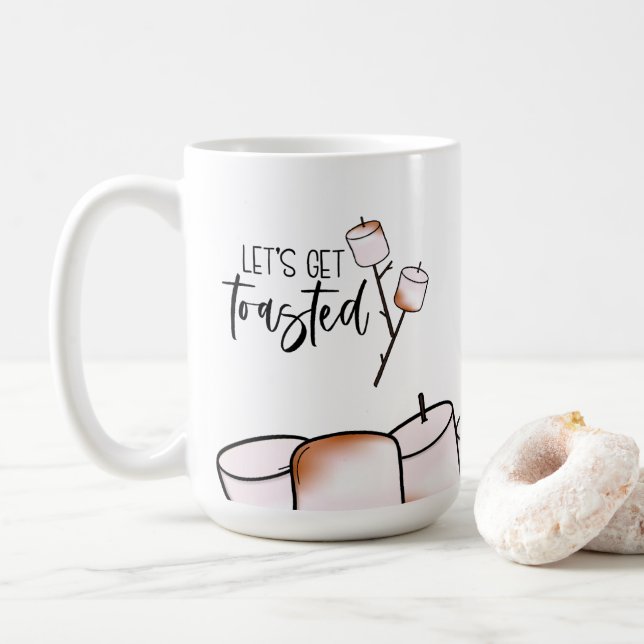Let's Get Toasted Coffee Mug (With Donut)