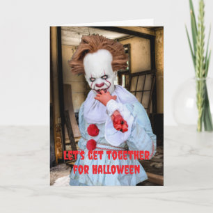 Let's get together for Halloween. Card