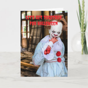 Let's get together for Halloween. Card