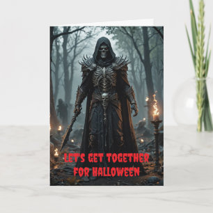Let's get together for Halloween. Card