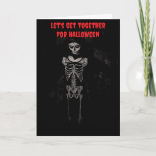 Let's get together for Halloween. Card