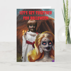 Let's get together for Halloween. Card