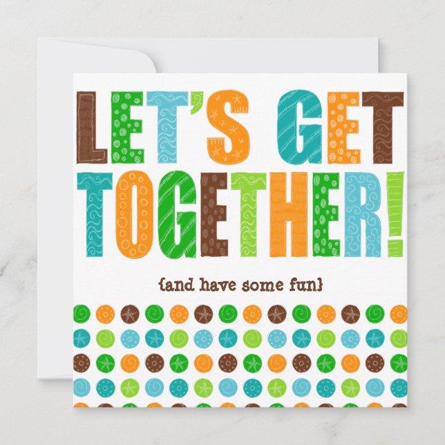 Let's Get Together! Invitation (Front)