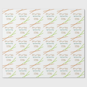 Let's get ugly Christmas ugly sweater Partyorange Wrapping Paper