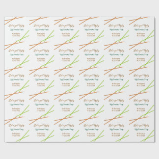 Let's get ugly Christmas ugly sweater Partyorange Wrapping Paper