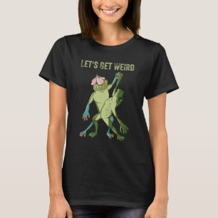 Let's Get Weird Cottagecore Dancing Frogs T-Shirt