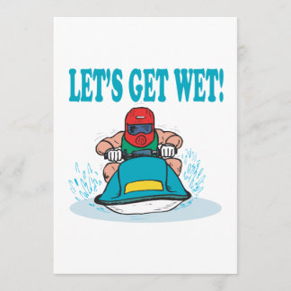 Lets Get Wet Invitation
