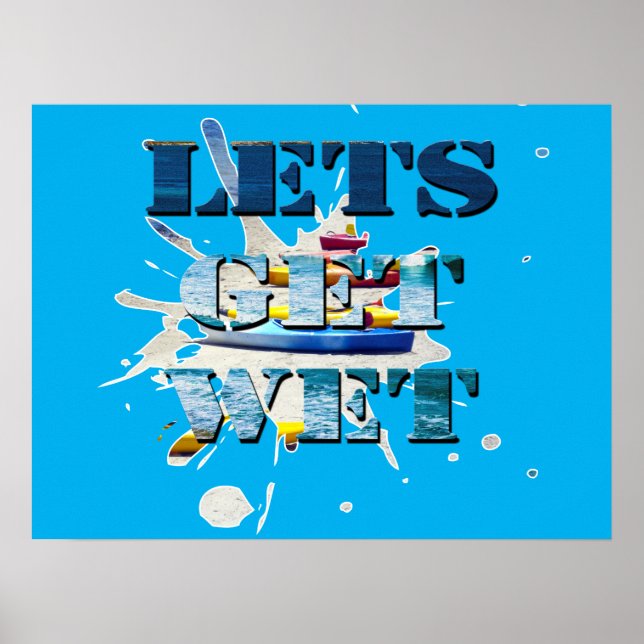 Lets Get Wet On Beach, Poster (Front)