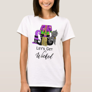 Let's Get Wicked Witch's Broom T-Shirt