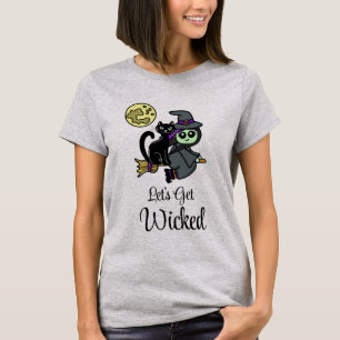 Let's Get Wicked Witch's Broom T-Shirt