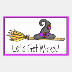 Let's Get Wicked   Witchy Halloween Sticker