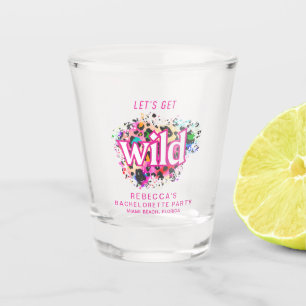 Let's Get Wild Cheetah Bachelorette Party Shot Glass
