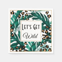 Let's Get Wild Napkins Bachelorette Party Decor