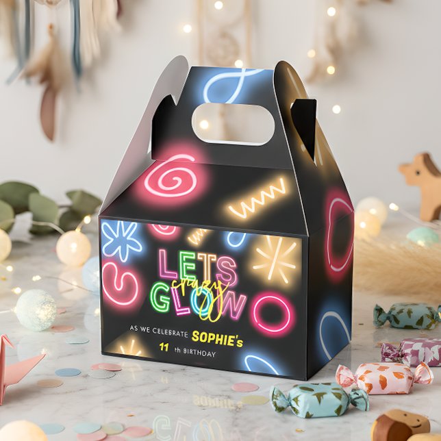 Let's glow crazy neon birthday laser party favor box (Creator Uploaded)