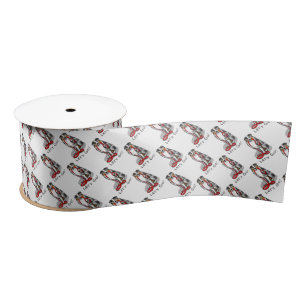 Let's Go! Australian Shepherd (blue merle tan/w 1) Satin Ribbon