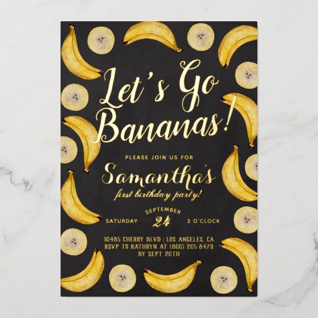Let's Go Bananas Birthday (Front)