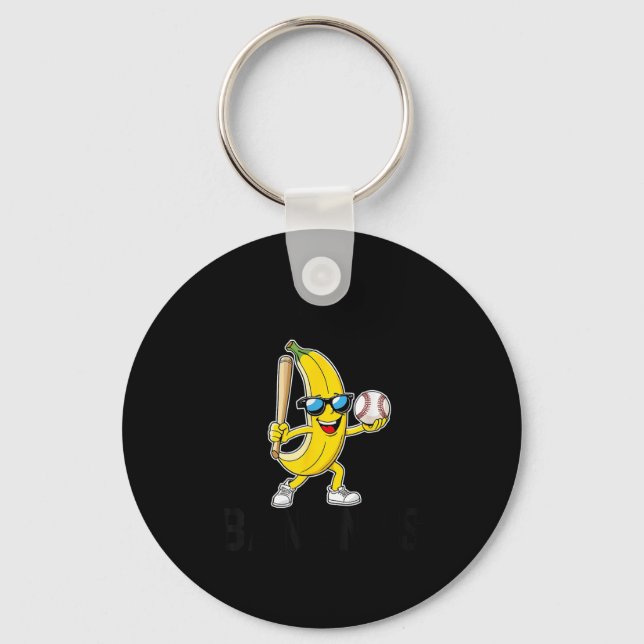 Let's Go Bananas Funny Banana Merch  Keychain (Front)