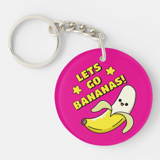 Lets Go Bananas! Keychain (Front)