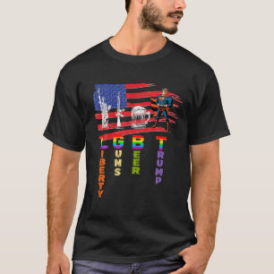 Let's Go Biden LGBT Pro Trump 2024 Flag Anti Joe B T-Shirt
