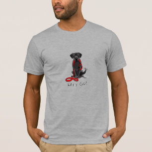 Let's Go! Black Labrador Retriever - Cute Dog T-Shirt