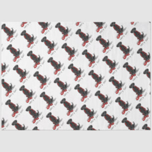 Let's Go! Black Labrador Retriever - Cute Dog Tissue Paper