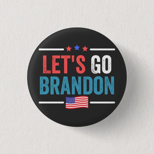 Let's Go Brandon 1 Inch Round Button (Front)
