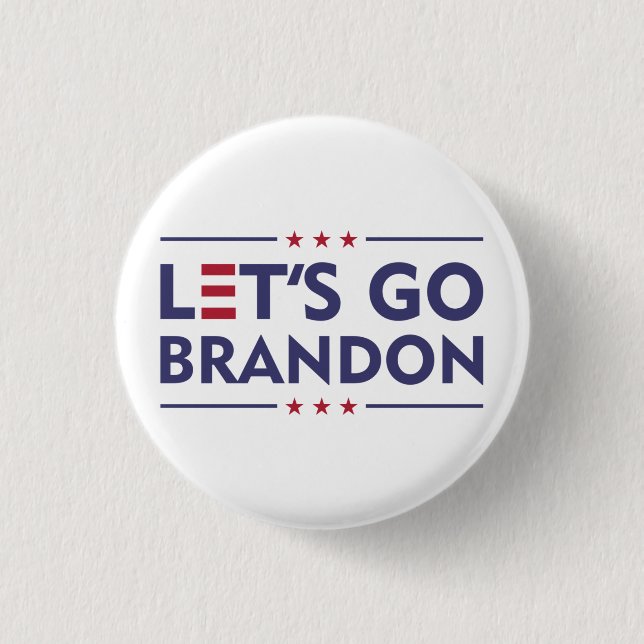 Let's Go Brandon 1 Inch Round Button (Front)