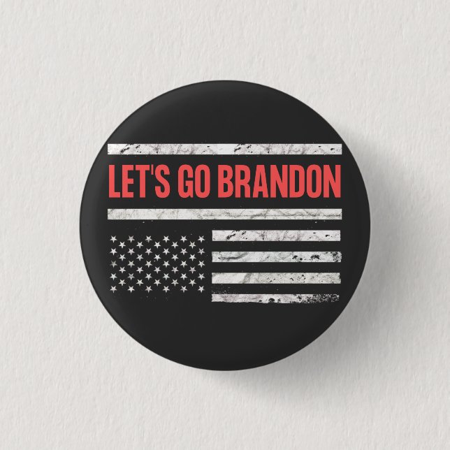 Let's Go Brandon 1 Inch Round Button (Front)