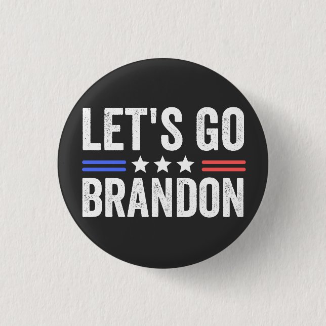 Let's Go Brandon 1 Inch Round Button (Front)