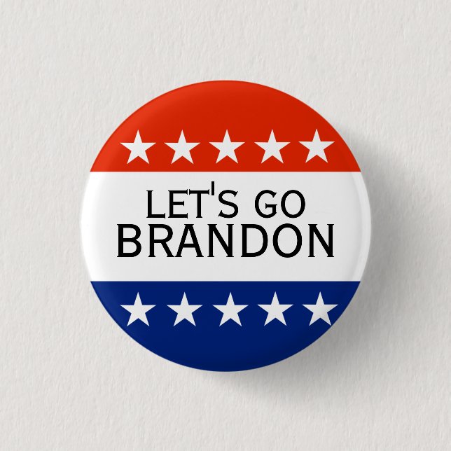 Let's Go Brandon 1 Inch Round Button (Front)