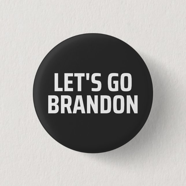 let's go brandon 1 inch round button (Front)