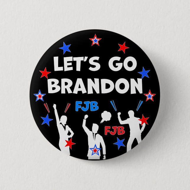 LET'S GO BRANDON 2 INCH ROUND BUTTON (Front)