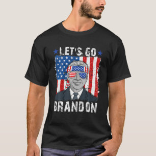 Lets Go Brandon 4Th Of July American Flag Biden Me T-Shirt