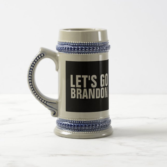 LET'S GO BRANDON BEER STEIN (Left)